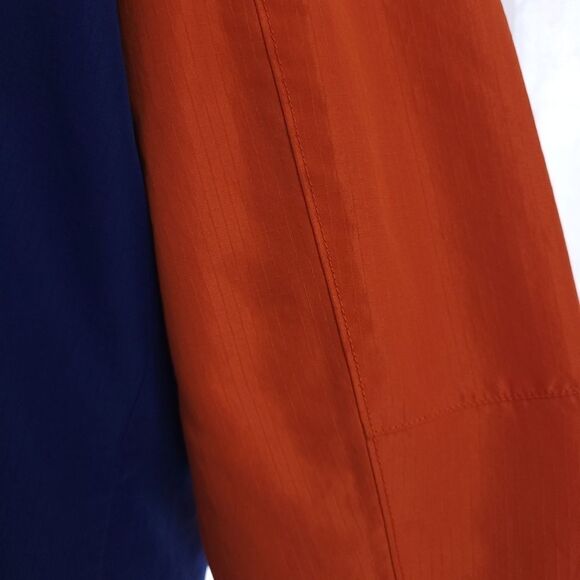 American Eagle Men's Size Large Color Block Blue Orange Full Zip Hooded Jacket - Picture 9 of 12